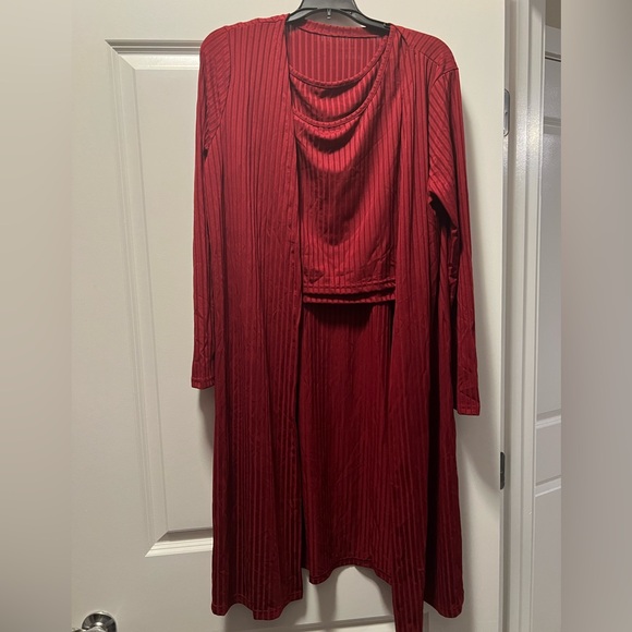 NWT 3pc Ribbed Comfort Set. Burgundy.  Size 2XL - Picture 7 of 15